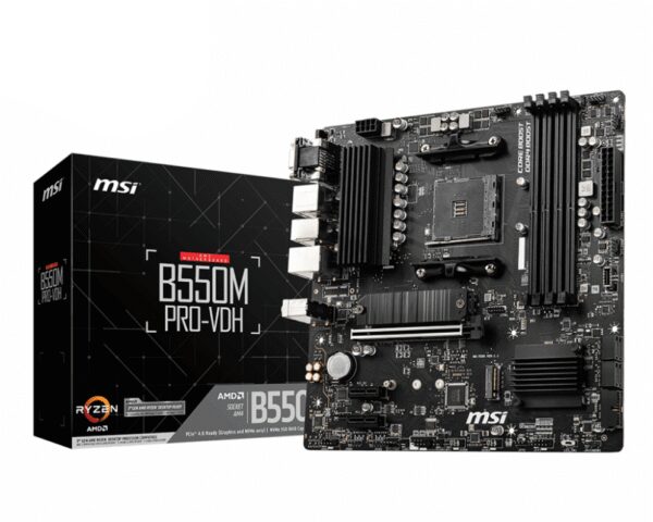 MSI B550M PRO-VDH placa base AMD B550 Zócalo AM4 micro ATX