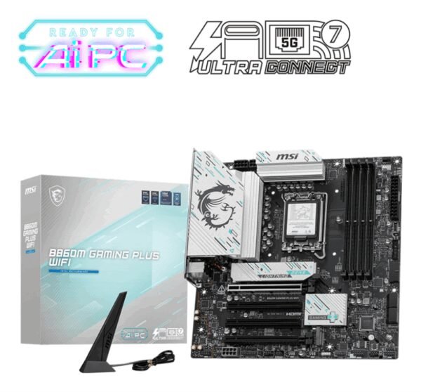 MSI B860M GAMING PLUS WIFI placa base Intel B860 LGA 1851 (Socket V1) micro ATX