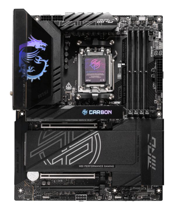 MSI MPG X870E CARBON WIFI placa base AMD X870E Zócalo AM5 ATX