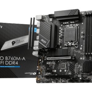 MSI PRO B760M-A WIFI DDR4 placa base Intel B760 LGA 1700 micro ATX