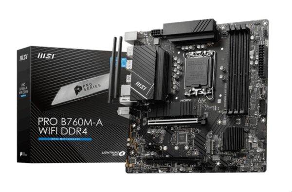 MSI PRO B760M-A WIFI DDR4 placa base Intel B760 LGA 1700 micro ATX