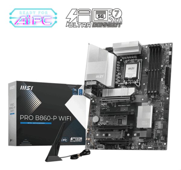 MSI PRO B860-P WIFI placa base Intel B860 LGA 1851 (Socket V1) ATX