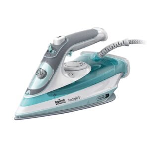 Braun TexStyle 3 SI 5017 GR Plancha a vapor Suela de cerámica 2700 W Gris, Turquesa, Blanco