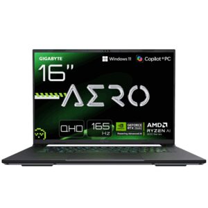 GIGABYTE AERO X16 1VH93ESC64DH AMD Ryzen AI 7 Portátil 40,6 cm (16") Quad HD+ DDR5-SDRAM NVIDIA GeForce RTX 5060 Wi-Fi 6E (802.11ax) Windows 11 Home Blanco