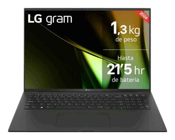 LG Gram 17Z90S-G.AD7BB ordenador portatil Intel Core Ultra 7 155H Portátil 43,2 cm (17") WQXGA 32 GB LPDDR5-SDRAM 2 TB SSD Wi-Fi 6E (802.11ax) Windows 11 Home Negro