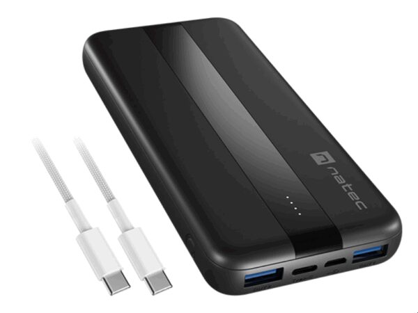 NATEC TREVI SLIM Q V2 Polímero de litio 10000 mAh Negro