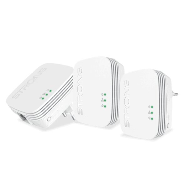 Strong Powerline 600 Triple Pack Mini 600 Mbit/s Ethernet Blanco 3 pieza(s)