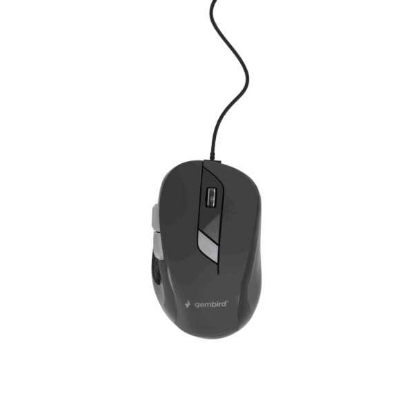 Gembird MUS-6B-01 ratón Oficina Ambidextro USB tipo A Óptico 1600 DPI