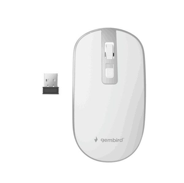 Gembird MUSW-4B-06-WS ratón Oficina Ambidextro RF inalámbrico Óptico 1600 DPI