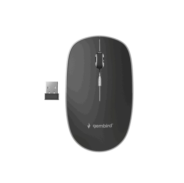 Gembird MUSW-4BS-01 ratón Oficina Ambidextro RF inalámbrico Óptico 1600 DPI