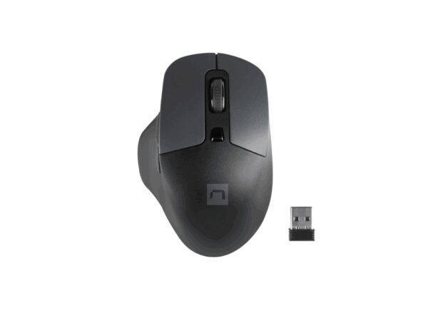 NATEC BlackBird 2 ratón Oficina Ambidextro RF inalámbrico IR LED 1600 DPI
