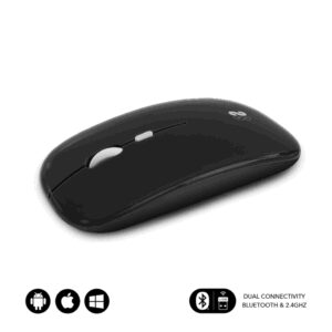 SUBBLIM SUBMO-DFLAT20 ratón Oficina Ambidextro RF Wireless + Bluetooth + USB Type-A 1600 DPI