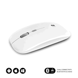 SUBBLIM SUBMO-DFLAT21 ratón Oficina Ambidextro RF Wireless + Bluetooth + USB Type-A 1600 DPI