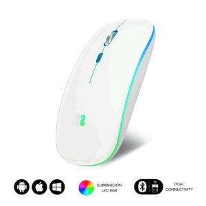 SUBBLIM SUBMO-LDFLAT2 ratón Oficina Ambidextro RF Wireless + Bluetooth + USB Type-A Óptico 1600 DPI