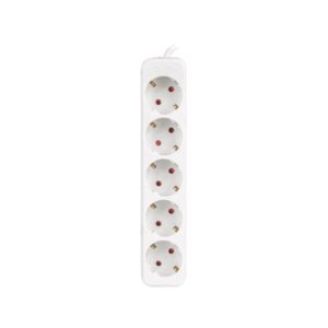 Lanberg PS0-05F-0150-W base múltiple 1,5 m 5 salidas AC Interior Blanco