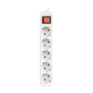 Lanberg PS1-05F-0150-W base múltiple 1,5 m 5 salidas AC Interior Blanco