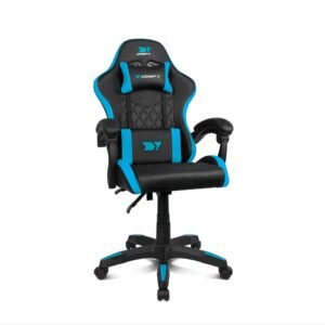 DRIFT DR35BL silla para videojuegos Silla para videojuegos de PC Asiento acolchado Negro, Azul