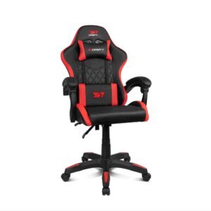 DRIFT DR35BR silla para videojuegos Silla para videojuegos de PC Asiento acolchado Negro, Rojo