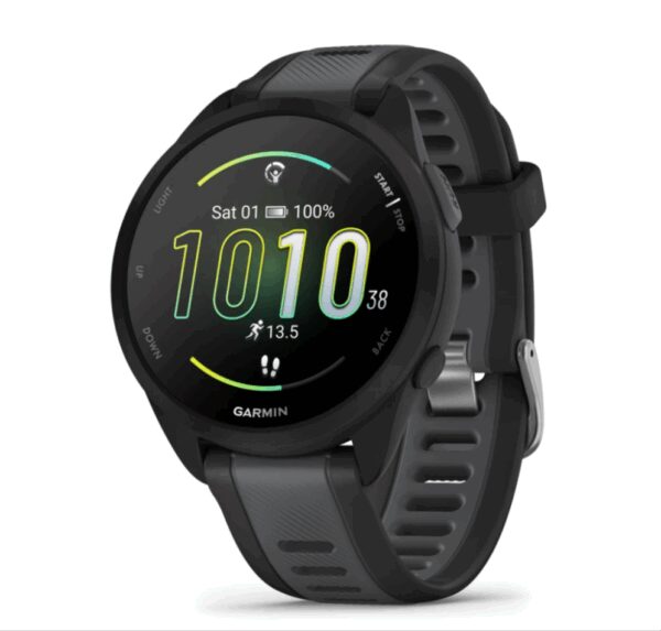 Garmin Forerunner 165 3,05 cm (1.2") AMOLED Digital 390 x 390 Pixeles Pantalla táctil Negro GPS (satélite)