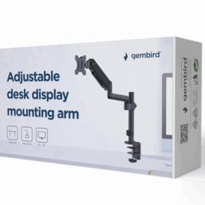 Gembird MA-DA1P-01 soporte para monitor 81,3 cm (32") Escritorio Negro