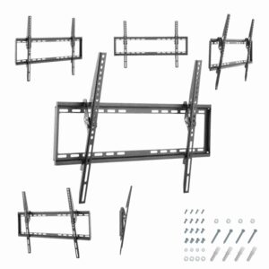 Gembird WM-70T-03 soporte para TV 177,8 cm (70") Negro