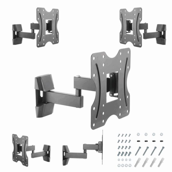 Gembird WM-42ST-01 soporte para TV 106,7 cm (42") Negro