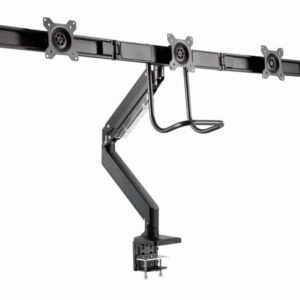 Gembird MA-DA3-03 soporte para monitor 68,6 cm (27") Escritorio Negro