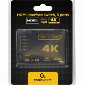 Gembird DSW-HDMI-53 interruptor de video