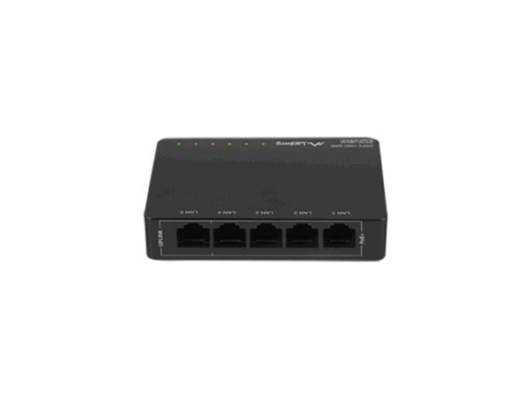 Lanberg DSP3-1005-60W switch No administrado Gigabit Ethernet (10/100/1000) Energía sobre Ethernet (PoE) Negro