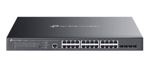 TP-Link Omada SG3428XMPP switch Gestionado L2+ Gigabit Ethernet (10/100/1000) Energía sobre Ethernet (PoE) 1U Negro