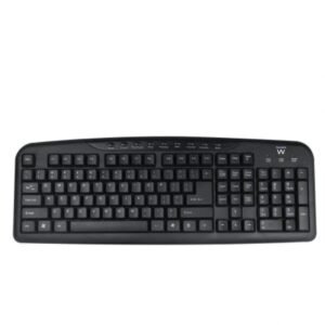 Ewent EW3195 teclado Hogar USB QWERTZ Portugués Negro