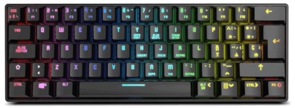 Krom Kluster teclado Juego USB + Bluetooth Negro