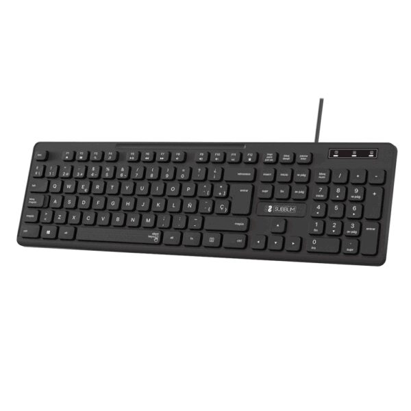 SUBBLIM SUBKBC-0SSK50 teclado Universal QWERTY Español Negro