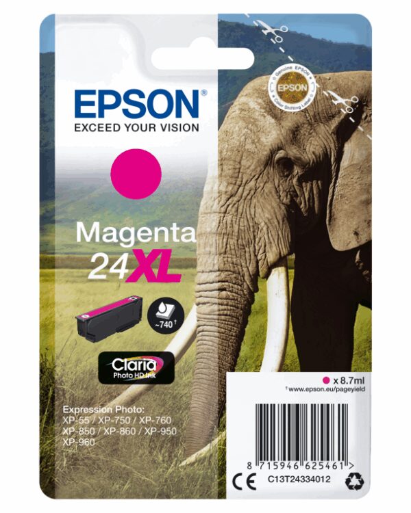 Epson Elephant C13T24334012 cartucho de tinta 1 pieza(s) Original Alto rendimiento (XL)