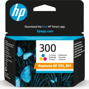 HP 300 Tri-color Original Ink Cartridge cartucho de tinta 1 pieza(s) Rendimiento estándar Cian, Magenta, Amarillo