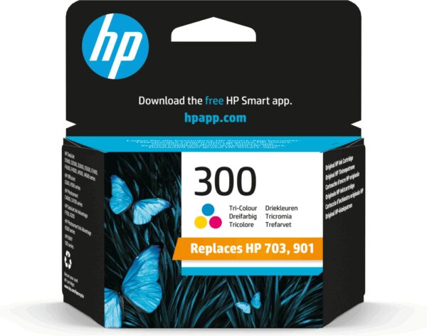 HP 300 Tri-color Original Ink Cartridge cartucho de tinta 1 pieza(s) Rendimiento estándar Cian, Magenta, Amarillo