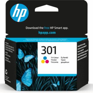 HP 301 Tri-color Original Ink Cartridge cartucho de tinta 1 pieza(s) Rendimiento estándar Cian, Magenta, Amarillo