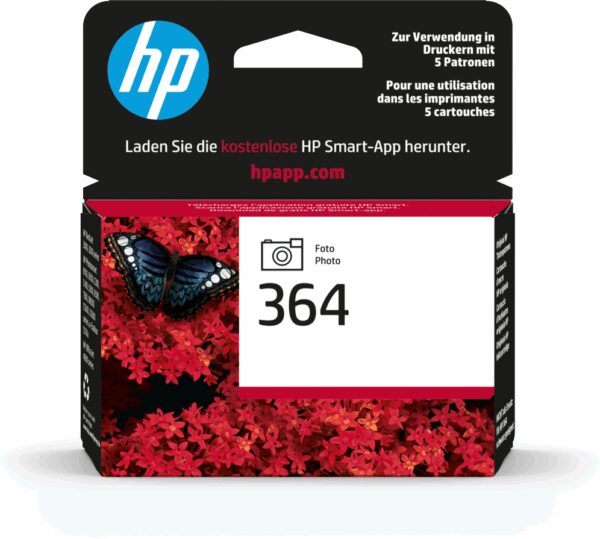 HP 364 Photo Original Ink Cartridge cartucho de tinta 1 pieza(s) Rendimiento estándar Foto negro