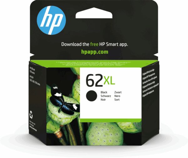 HP 62XL High Yield Black Original Ink Cartridge cartucho de tinta 1 pieza(s) Alto rendimiento (XL)