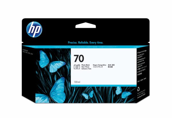 HP 70 130-ml Photo Black DesignJet Ink Cartridge cartucho de tinta 1 pieza(s) Original Rendimiento estándar Foto negro