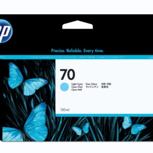 HP 70 130-ml Light Cyan DesignJet Ink Cartridge cartucho de tinta 1 pieza(s) Original Rendimiento estándar