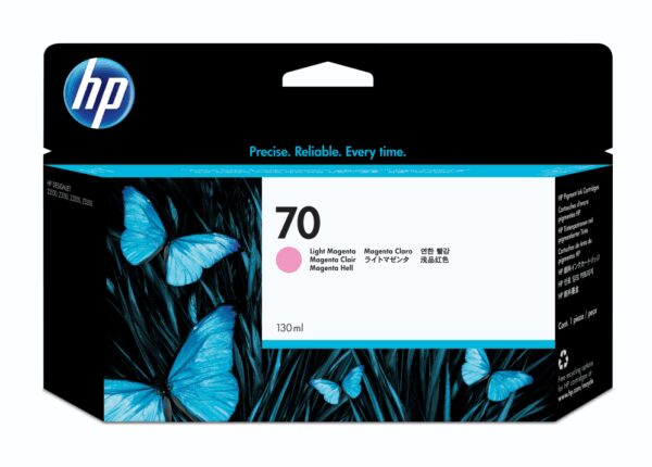 HP 70 130-ml Light Magenta DesignJet Ink Cartridge cartucho de tinta 1 pieza(s) Original Rendimiento estándar