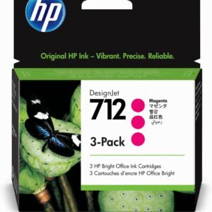 HP 712 3-pack 29-ml Magenta DesignJet Ink Cartridge cartucho de tinta 3 pieza(s) Original Rendimiento estándar