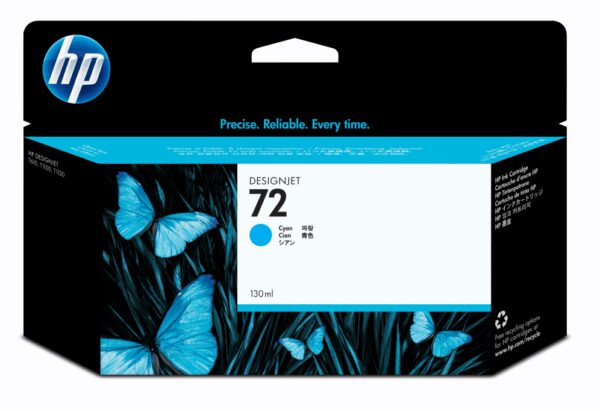 HP 72 130-ml Cyan DesignJet Ink Cartridge cartucho de tinta 1 pieza(s) Original Alto rendimiento (XL)