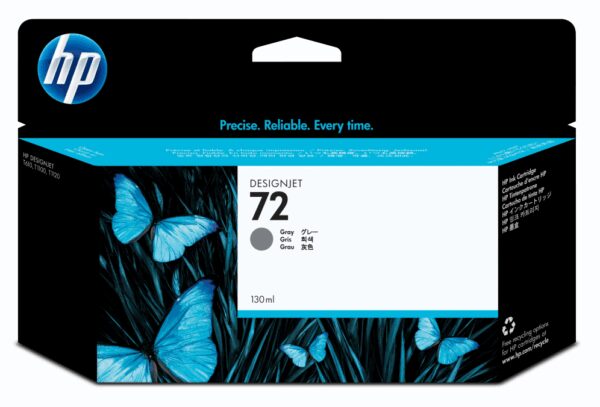 HP 72 130-ml Gray DesignJet Ink Cartridge cartucho de tinta 1 pieza(s) Original Alto rendimiento (XL)