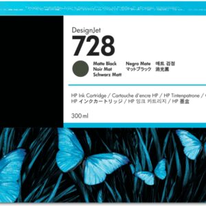 HP 728 300-ml Matte Black DesignJet Ink Cartridge cartucho de tinta 1 pieza(s) Original Alto rendimiento (XL)