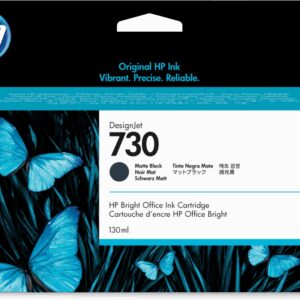 HP 730 130-ml Matte Black DesignJet Ink Cartridge cartucho de tinta 1 pieza(s) Original Rendimiento estándar