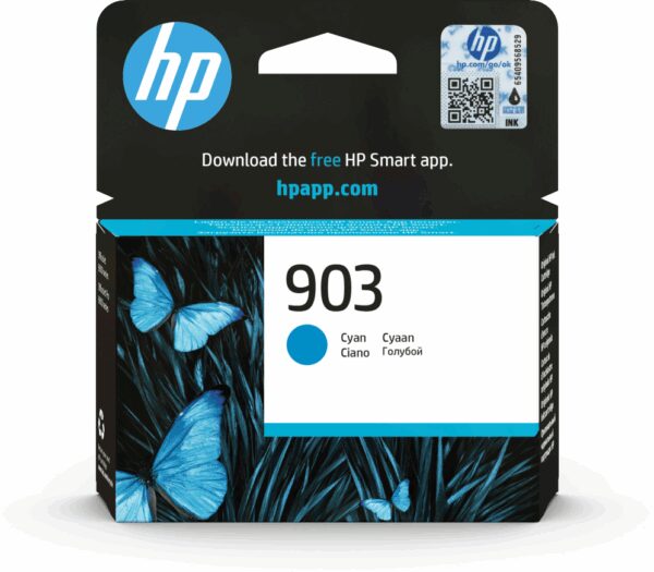 HP 903 Cyan Original Ink Cartridge cartucho de tinta 1 pieza(s) Rendimiento estándar