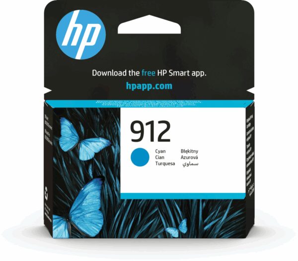 HP 912 Cyan Original Ink Cartridge cartucho de tinta 1 pieza(s) Rendimiento estándar