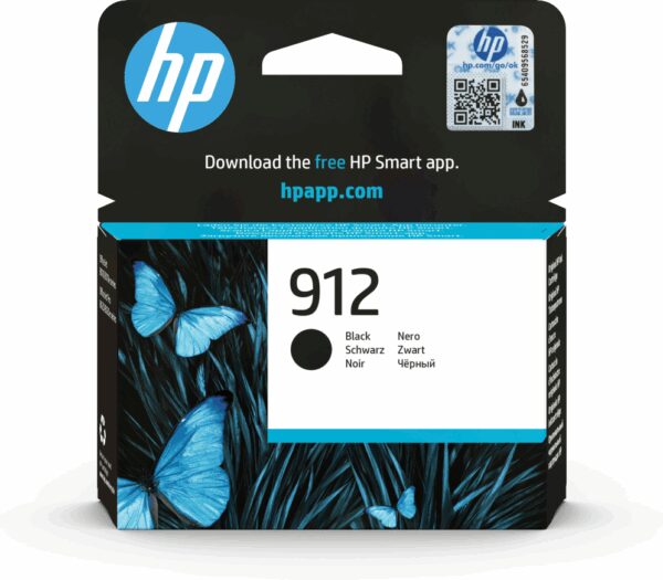 HP 912 Black Original Ink Cartridge cartucho de tinta 1 pieza(s) Rendimiento estándar